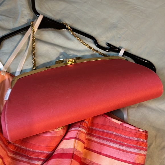 Talbots strapless dress size 4 w/matching clutch - Picture 3 of 4